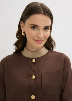 Online Chaqueta de ante sintético Mujer Chaquetas Y Abrigos