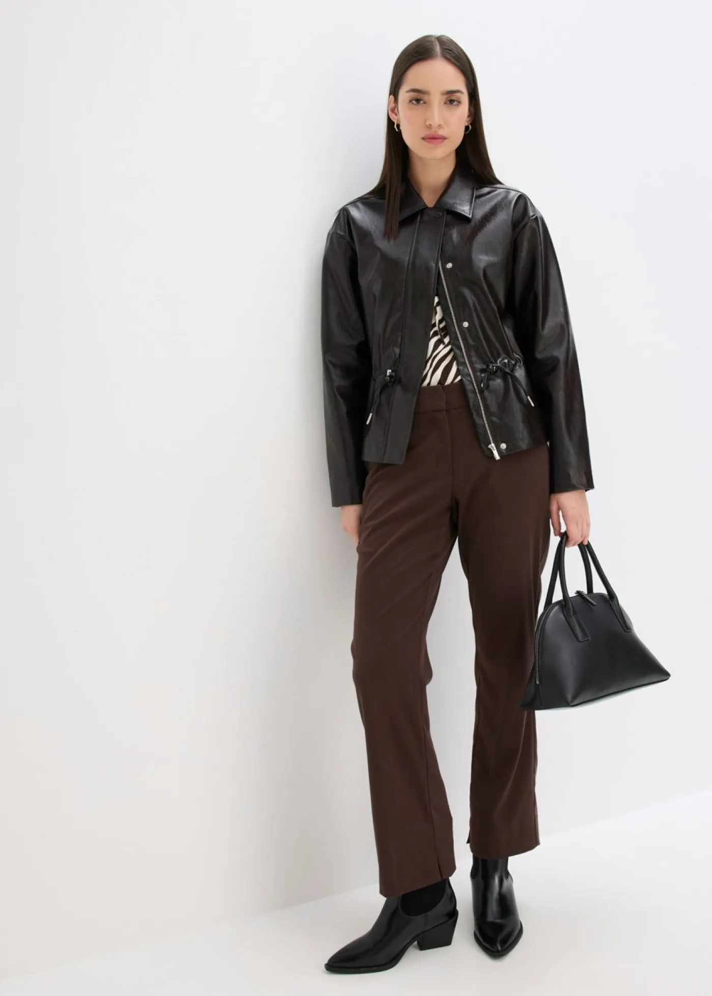 Hot Chaqueta de charol sintético Mujer Chaquetas Y Abrigos