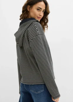 Online Chaqueta de chándal a rayas de mezcla de algodón Mujer Ropa Cómoda