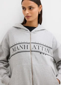 Sale Chaqueta de chándal ancha con capucha de algodón orgánico puro Mujer Ropa Cómoda