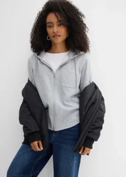 Discount Chaqueta de chándal con capucha y poliéster reciclado Mujer Ropa Cómoda