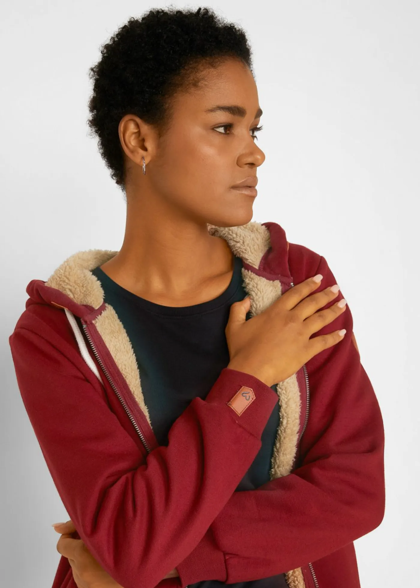 Online Chaqueta de chándal con forro polar Mujer Ropa Cómoda