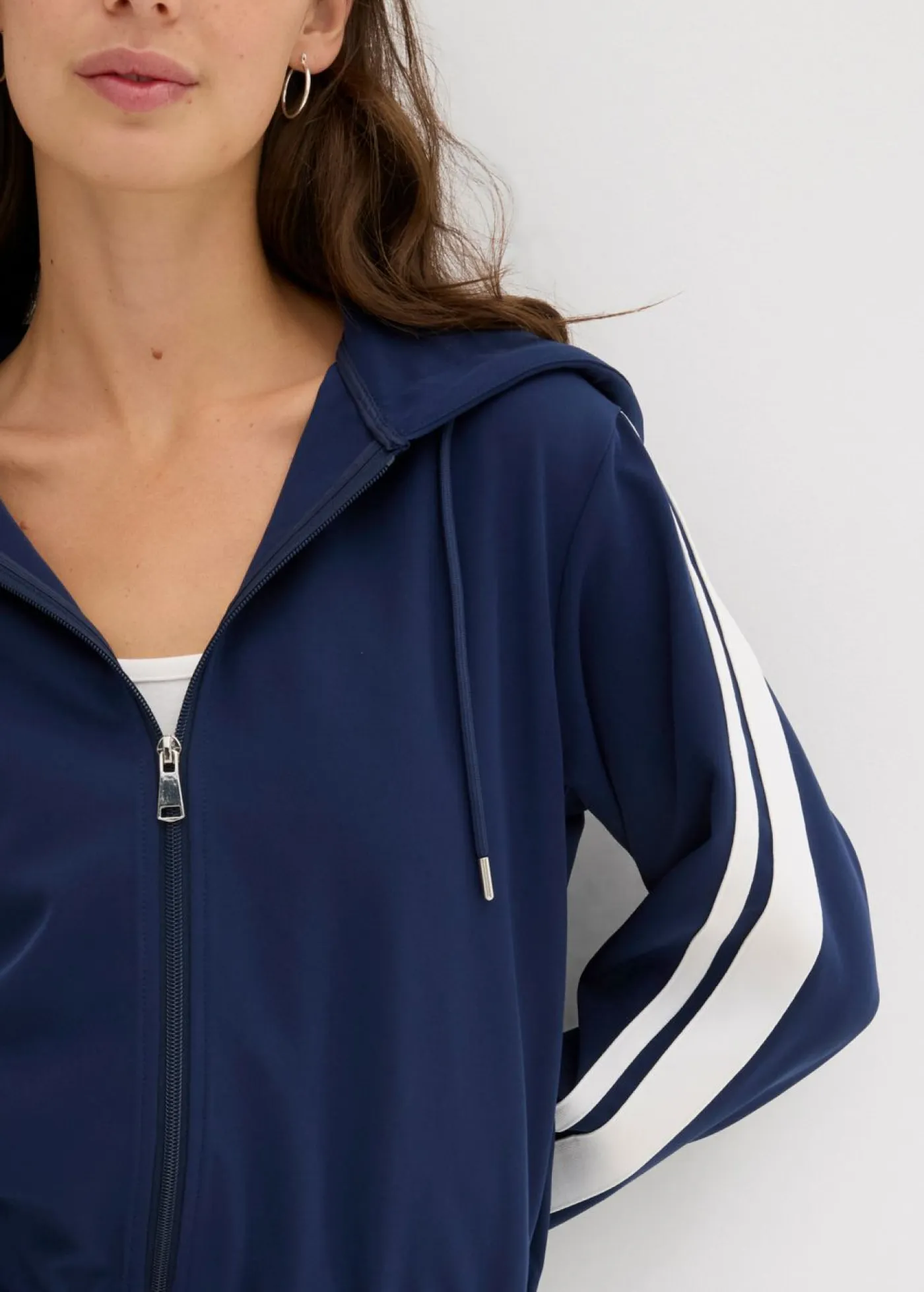Discount Chaqueta de chándal con raya deportiva Mujer Chaquetas Y Abrigos