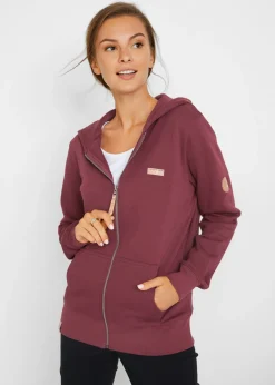 Chaqueta de chándal de algodón puro con capucha Mujer Ropa Cómoda