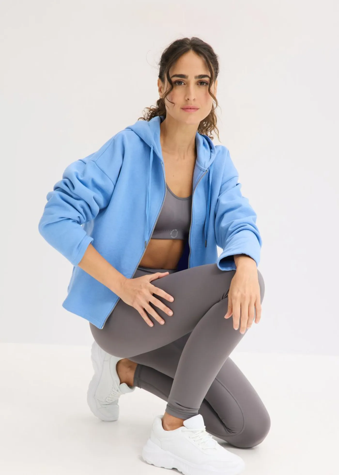 New Chaqueta de chándal de algodón orgánico puro Mujer Básicos|Ropa Cómoda
