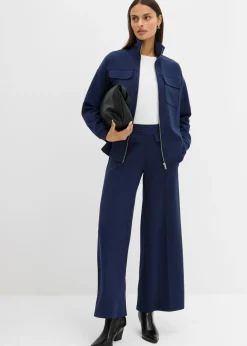 Discount Chaqueta de chándal de mezcla de viscosa ligeramente brillante Mujer Esenciales|Ropa Cómoda