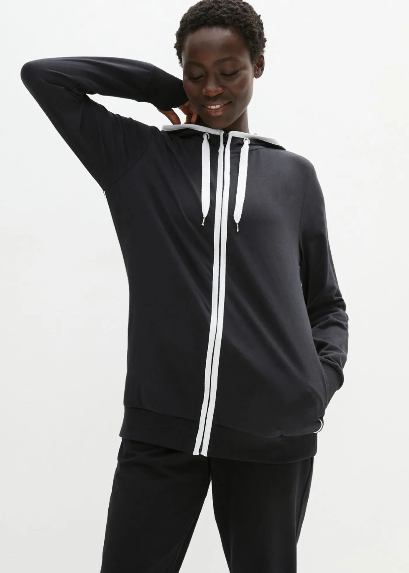 Best Chaqueta de chándal elástica con algodón Mujer Ropa Cómoda