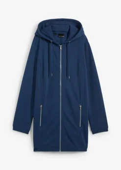 Discount Chaqueta de chándal larga con bolsillos con cremallera Mujer Ropa Cómoda