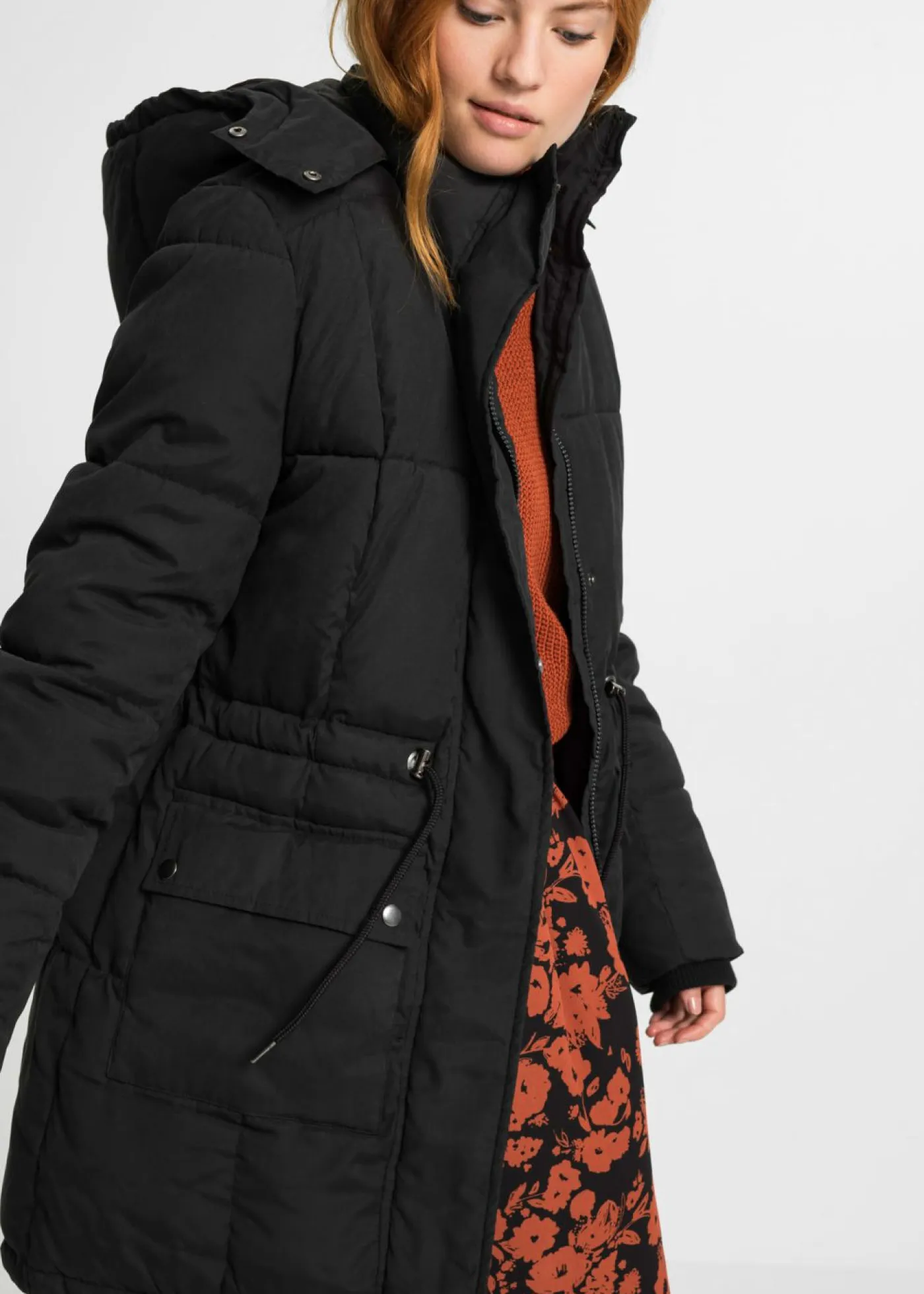 Best Chaqueta de invierno con cintura ajustable Mujer Chaquetas Y Abrigos