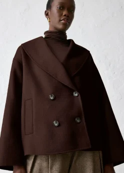 Discount Chaqueta de mezcla de lana suave Mujer Premium|Chaquetas Y Abrigos