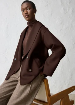 Discount Chaqueta de mezcla de lana suave Mujer Premium|Chaquetas Y Abrigos