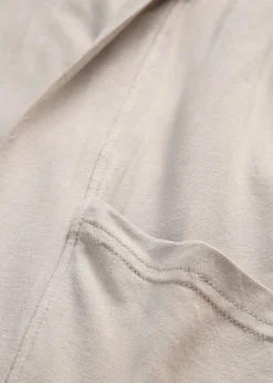 Chaqueta de mezcla de viscosa suave Mujer Básicos|Camisetas