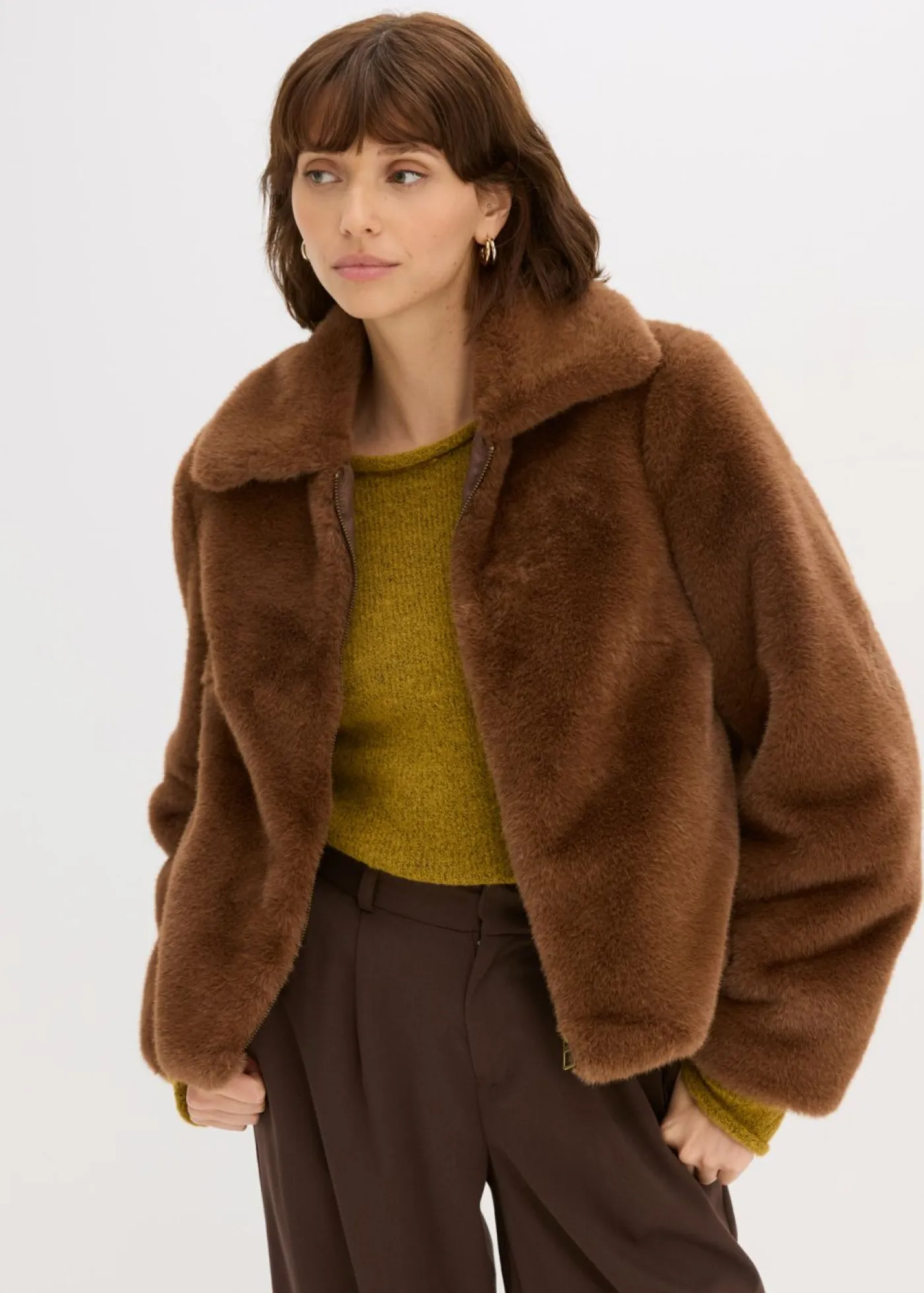 Clearance Chaqueta de pelo sintético Mujer Chaquetas Y Abrigos