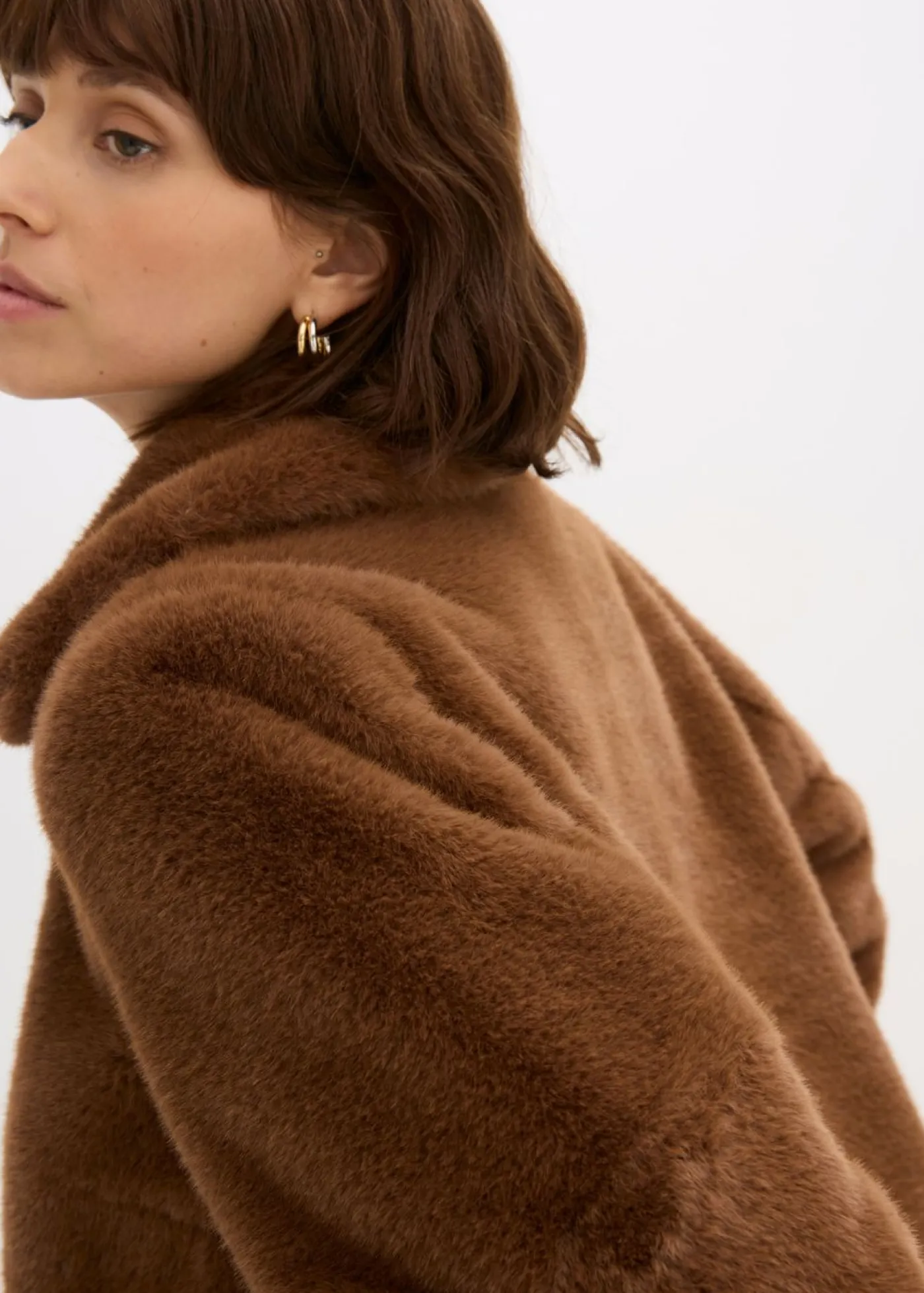 Clearance Chaqueta de pelo sintético Mujer Chaquetas Y Abrigos