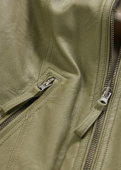 Best Chaqueta de piel sintética de viscosa pura Mujer Chaquetas Y Abrigos