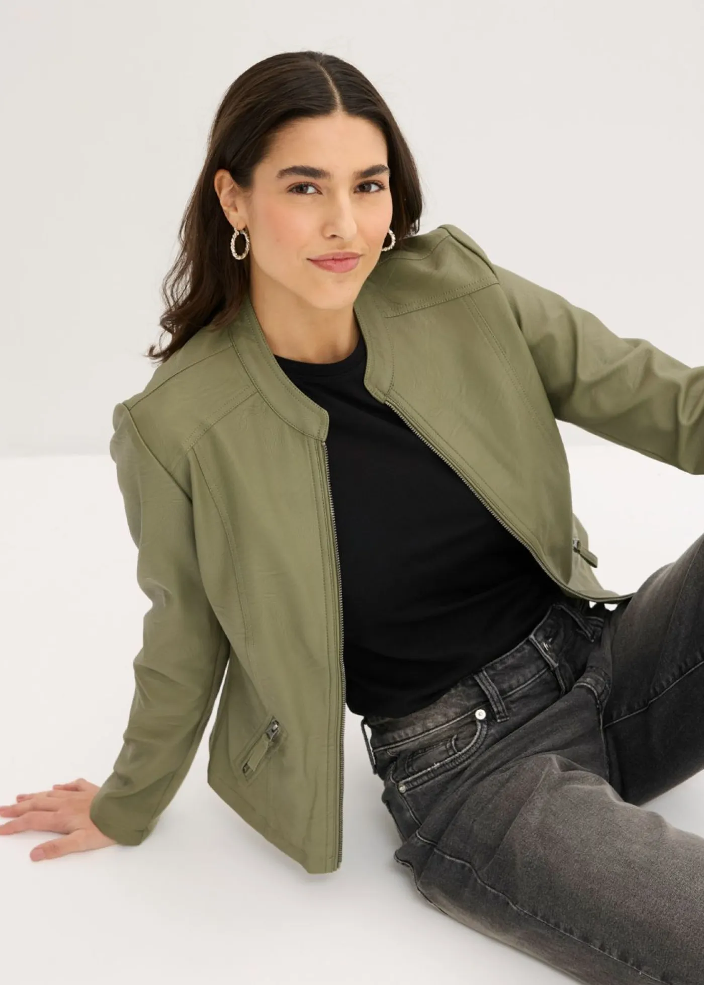 Best Chaqueta de piel sintética de viscosa pura Mujer Chaquetas Y Abrigos