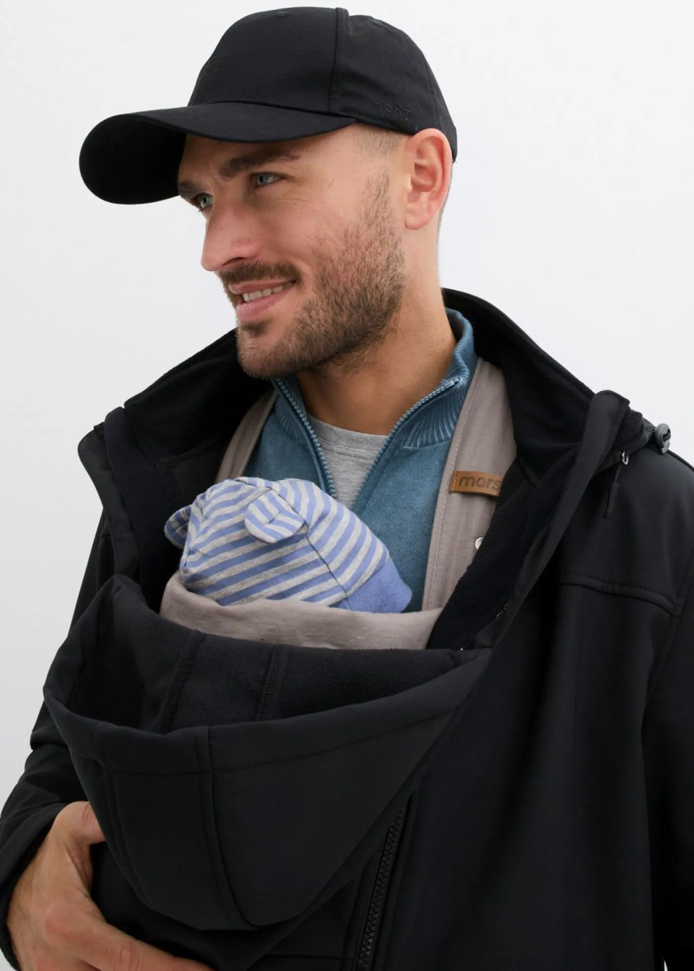 New Chaqueta de porteo 2 en 1 para hombre con inserto de porteo Mujer Premamá