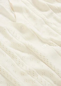 Outlet Chaqueta de punto ajour con mezcla de seda Mujer Premium|Jerséis