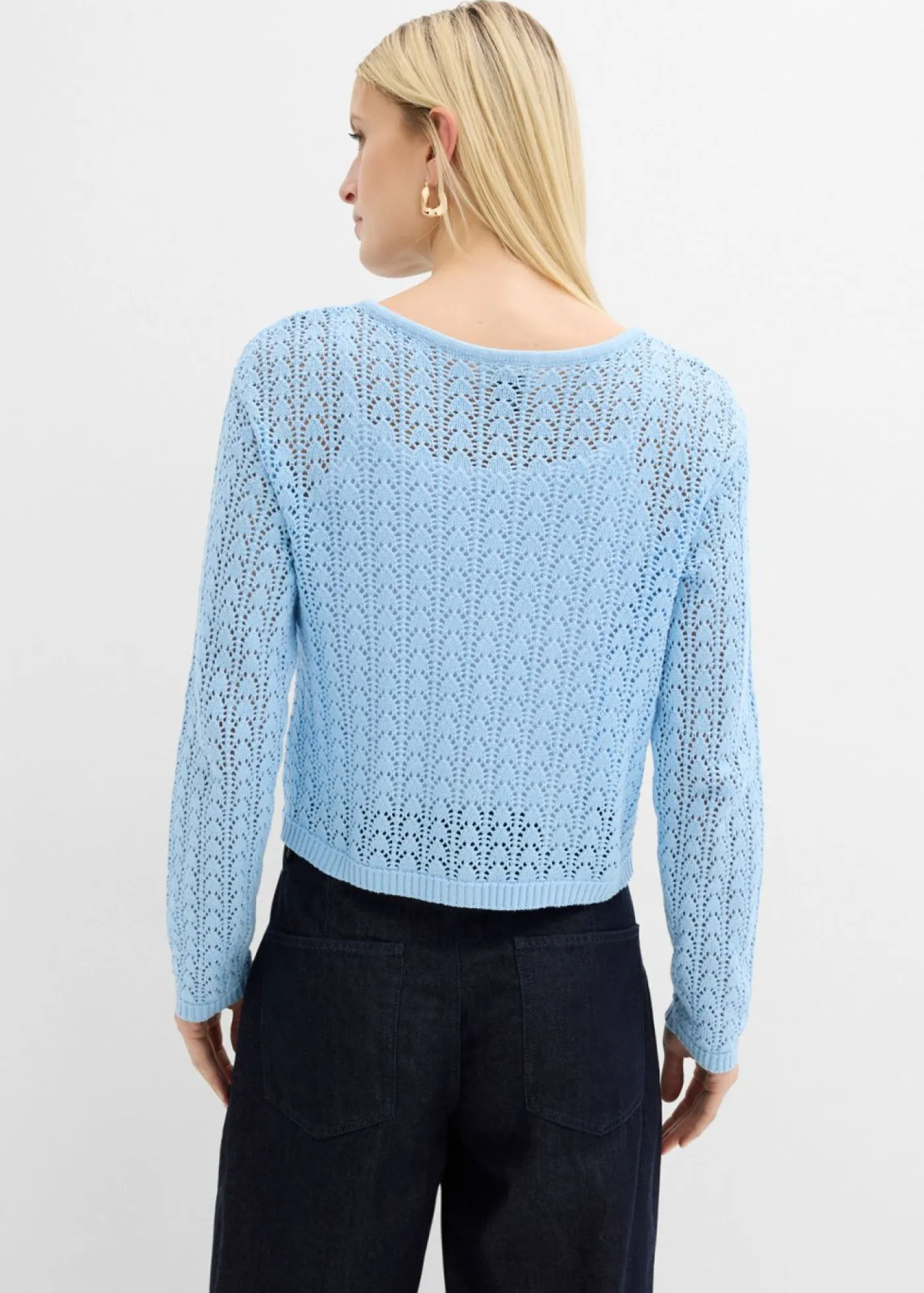 Best Chaqueta de punto ajour de algodón puro Mujer Jerséis|Novedades