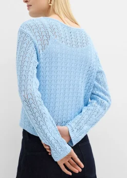Best Chaqueta de punto ajour de algodón puro Mujer Jerséis|Novedades