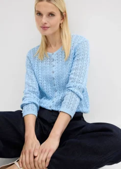 Best Chaqueta de punto ajour de algodón puro Mujer Jerséis|Novedades