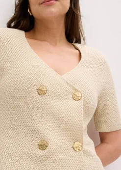 Chaqueta de punto con algodón Mujer Jerséis|Novedades