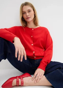 Chaqueta de punto con bolsillos Mujer Jerséis|Ropa De Punto
