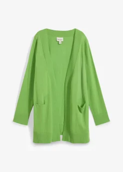New Chaqueta de punto con bolsillos y manga larga Mujer Básicos|Jerséis