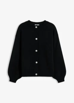 Online Chaqueta de punto con botones decorativos Mujer Jerséis|Ropa De Punto