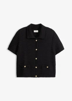 Online Chaqueta de punto con botones decorativos Mujer Jerséis|Ropa De Punto