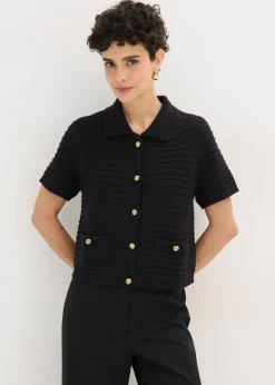 Online Chaqueta de punto con botones decorativos Mujer Jerséis|Ropa De Punto