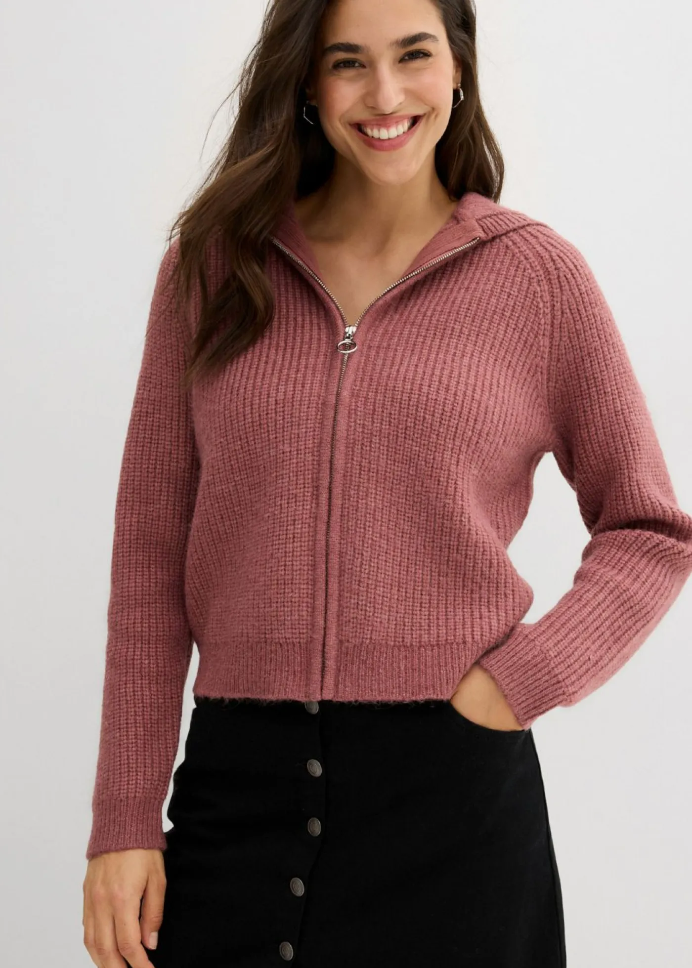 Hot Chaqueta de punto con capucha Mujer Jerséis|Ropa De Punto