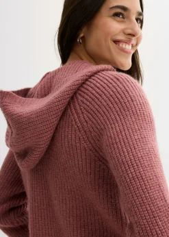 Hot Chaqueta de punto con capucha Mujer Jerséis|Ropa De Punto