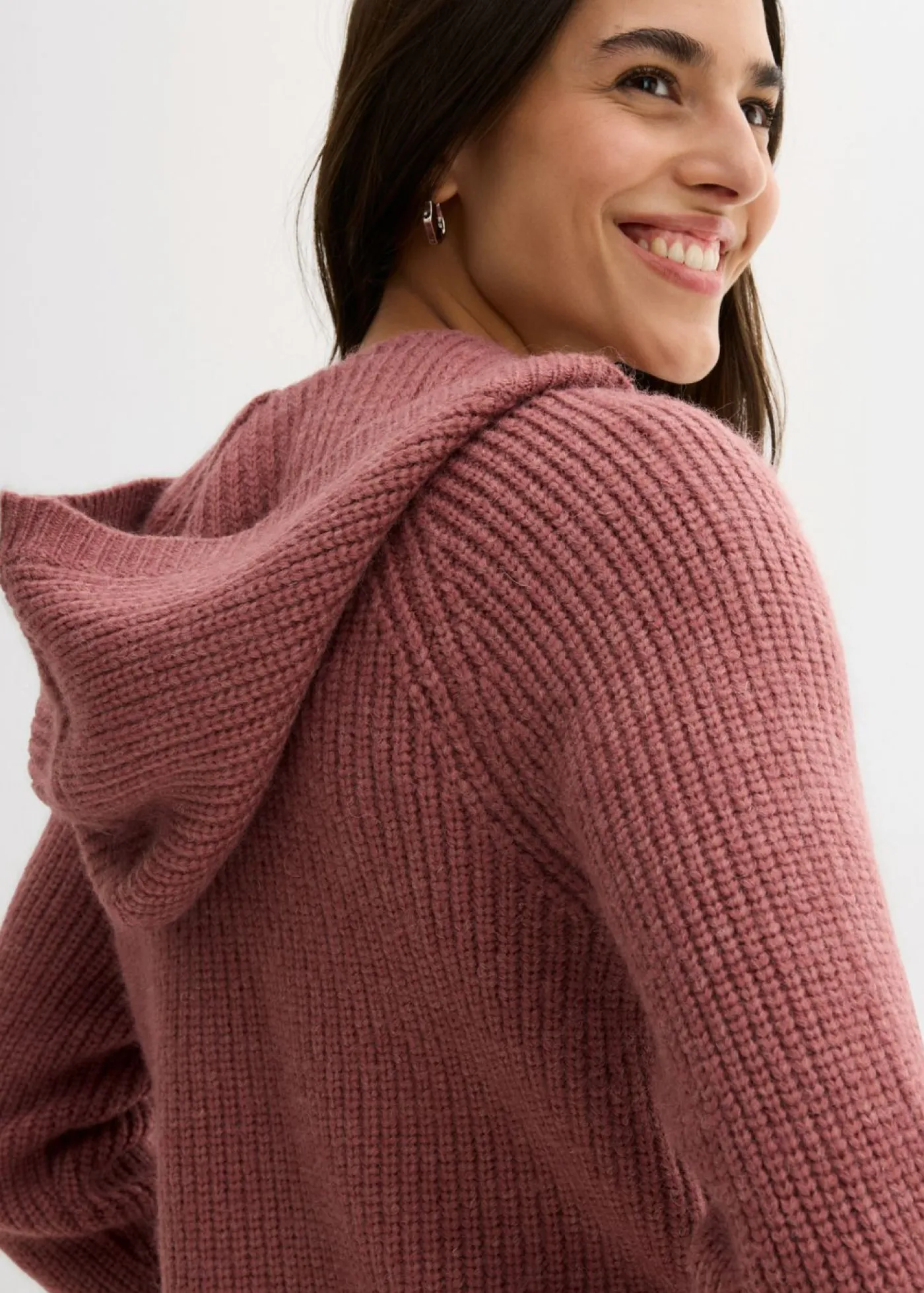 Hot Chaqueta de punto con capucha Mujer Jerséis|Ropa De Punto