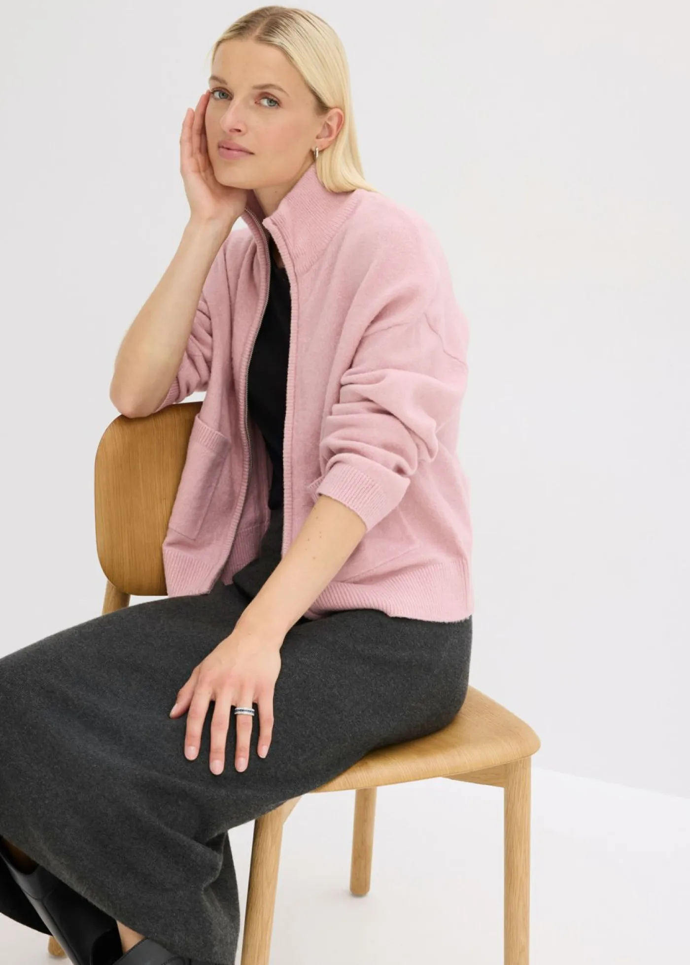 New Chaqueta de punto con cremallera Mujer Jerséis|Ropa De Punto