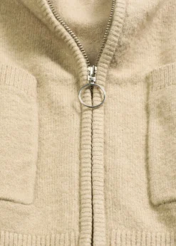 Outlet Chaqueta de punto con cremallera Mujer Jerséis|Ropa De Punto