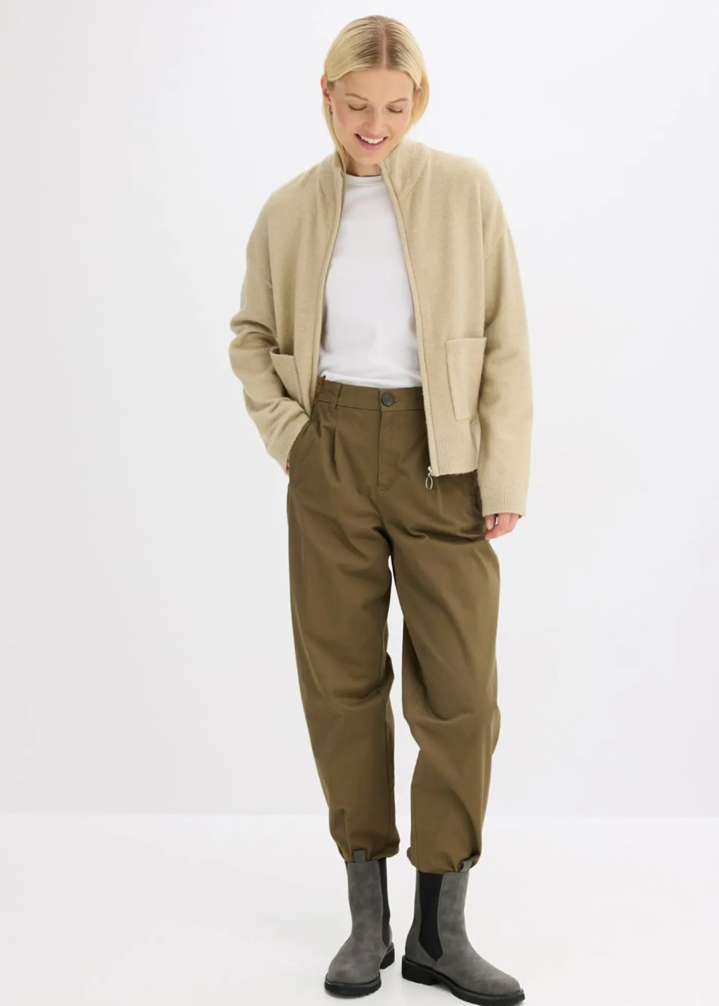 Outlet Chaqueta de punto con cremallera Mujer Jerséis|Ropa De Punto