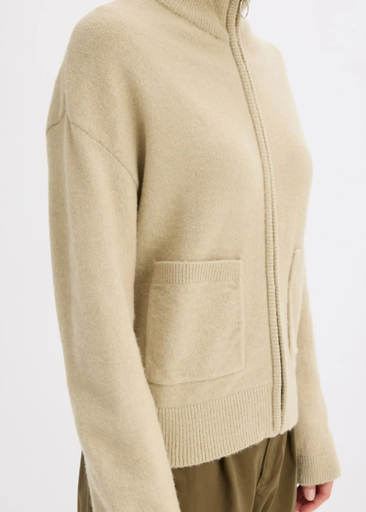 Outlet Chaqueta de punto con cremallera Mujer Jerséis|Ropa De Punto