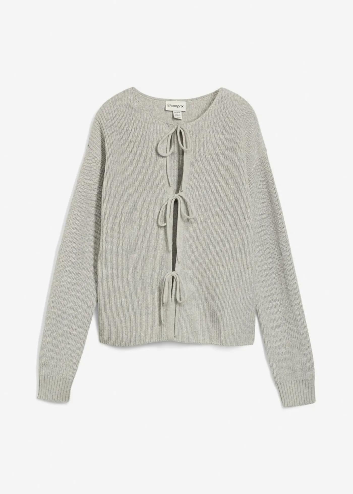 Chaqueta de punto con detalle de lazo Mujer Jerséis|Ropa De Punto