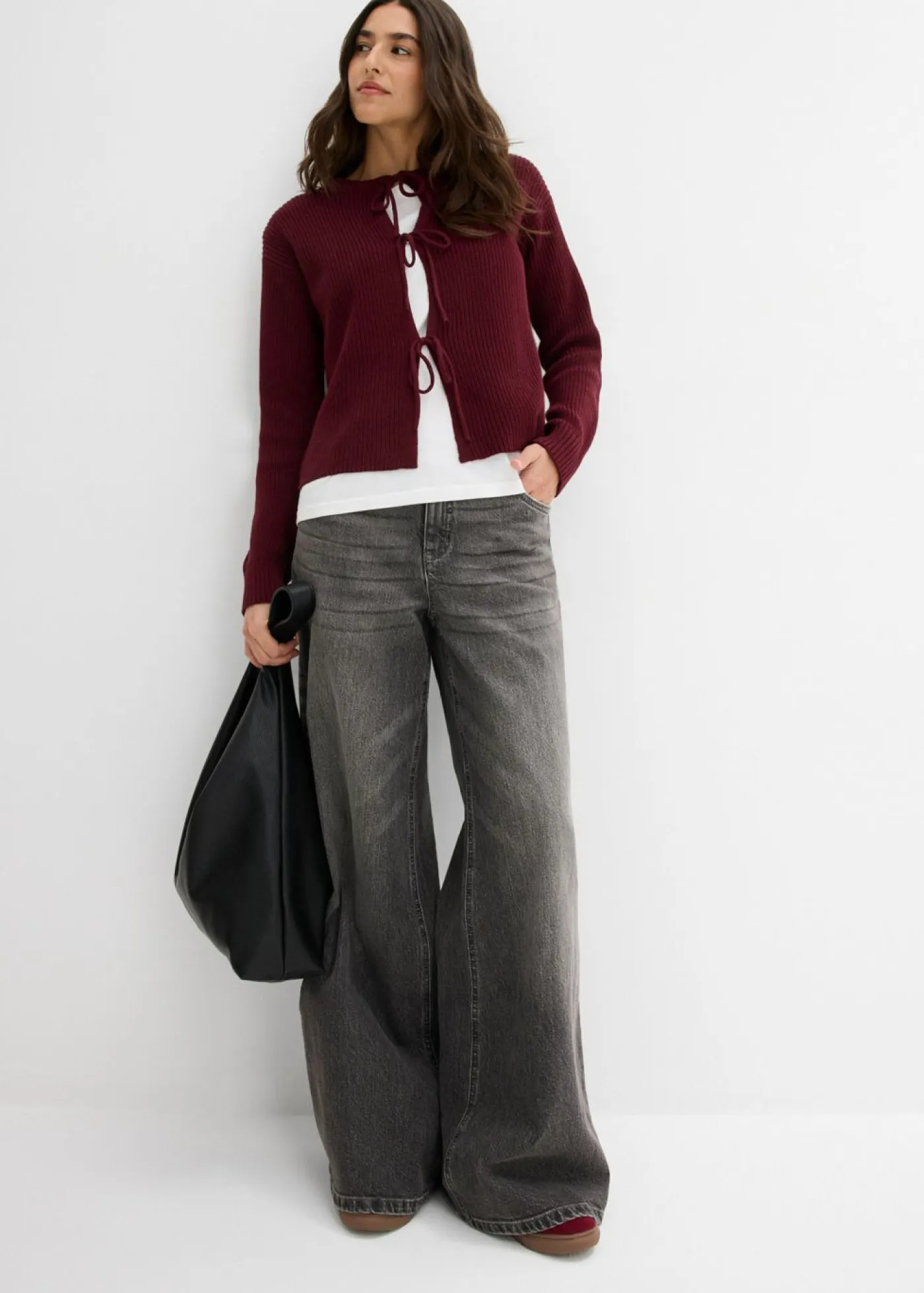 Chaqueta de punto con detalle de lazo Mujer Jerséis|Ropa De Punto