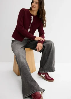 Chaqueta de punto con detalle de lazo Mujer Jerséis|Ropa De Punto