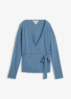 Online Chaqueta de punto con diseño cruzado Mujer Premium|Jerséis