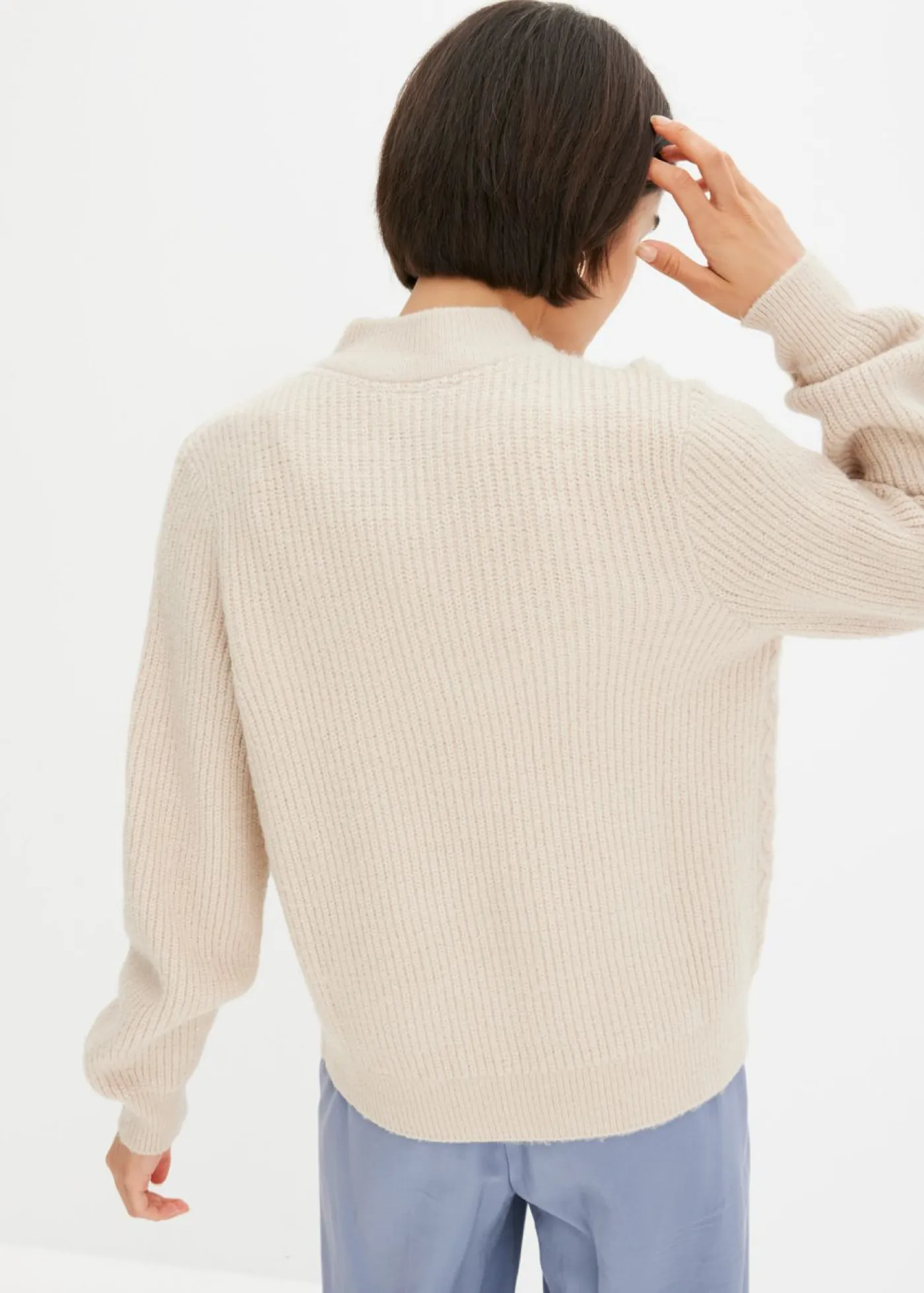 Sale Chaqueta de punto con patrón trenzado Mujer Jerséis|Ropa De Punto
