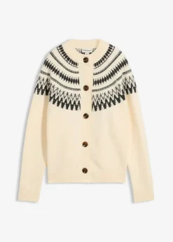Outlet Chaqueta de punto con patrón nórdico Mujer Jerséis