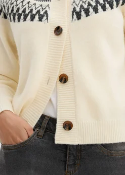 Outlet Chaqueta de punto con patrón nórdico Mujer Jerséis