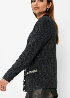 Sale Chaqueta de punto con perlas Mujer Jerséis|Ropa De Punto