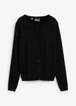 Sale Chaqueta de punto con piedras brillantes Mujer Jerséis|Ropa De Punto