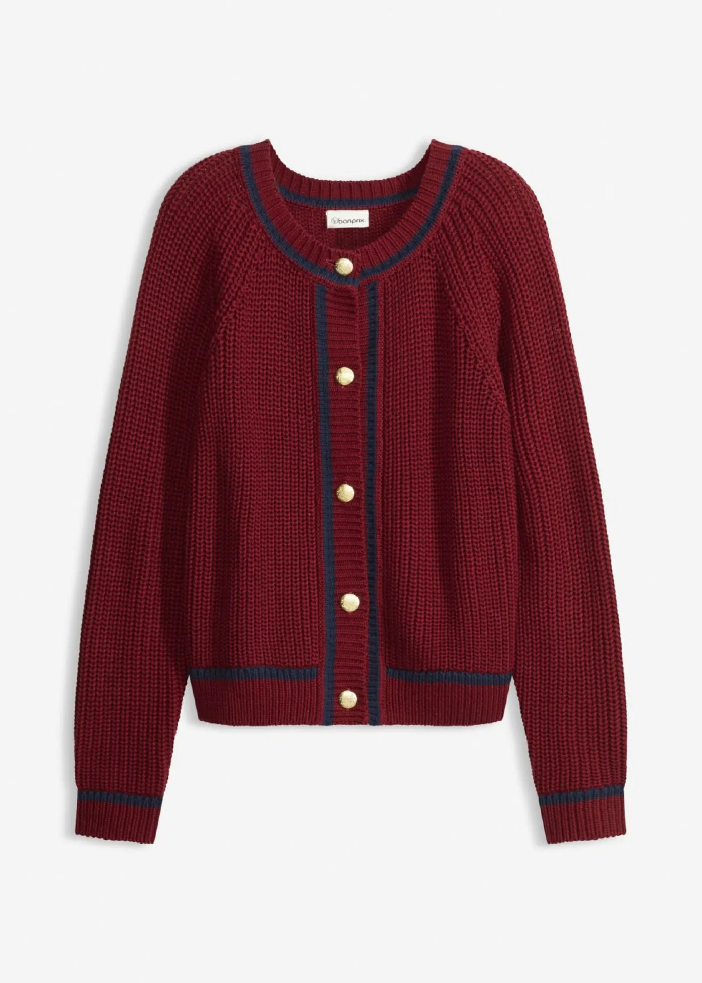 Sale Chaqueta de punto con rayas en contraste Mujer Jerséis|Ropa De Punto