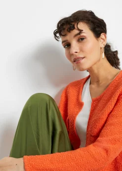 Sale Chaqueta de punto de bouclé Mujer Jerséis|Ropa De Punto