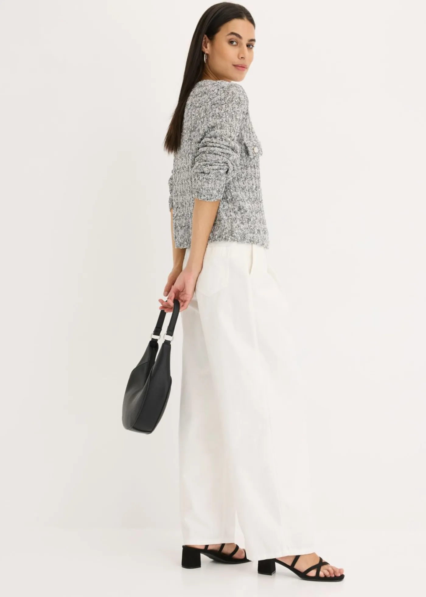Sale Chaqueta de punto de bouclé Mujer Jerséis|Novedades